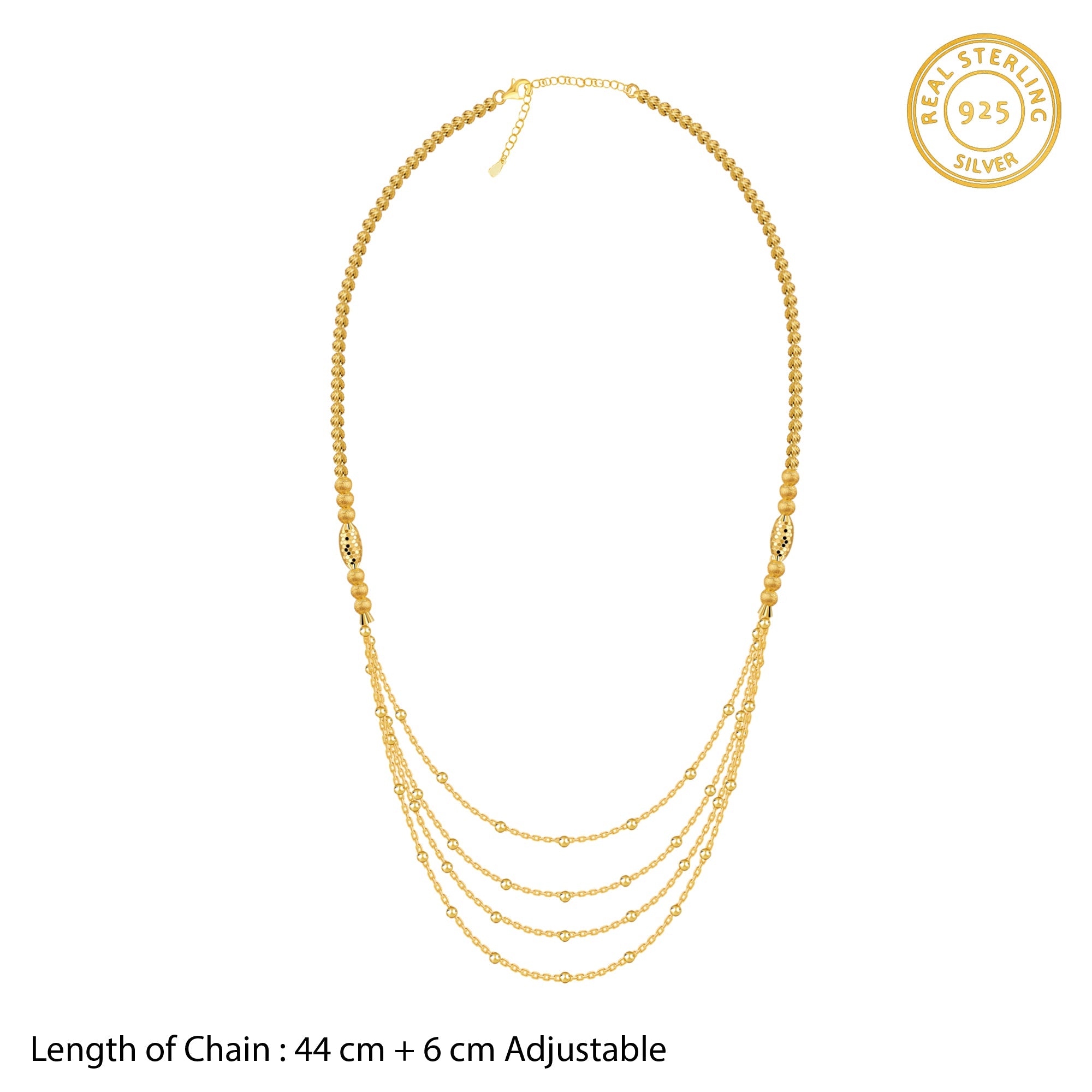 Kriti Sanon Golden Treasure Layered Necklace