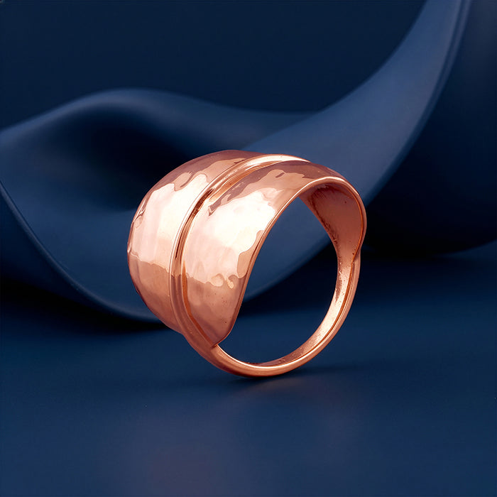 Rose Gold Plain Cocktail Ring