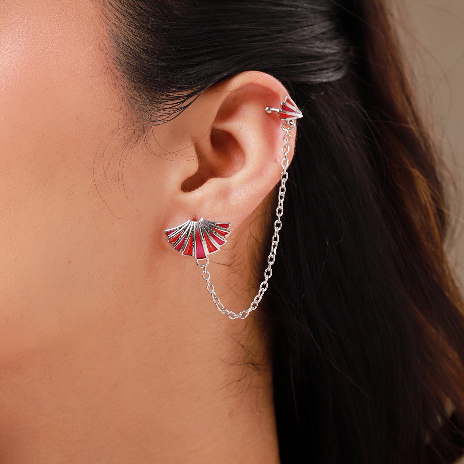 Fractals In Nature Fracta Recura Ear Cuff