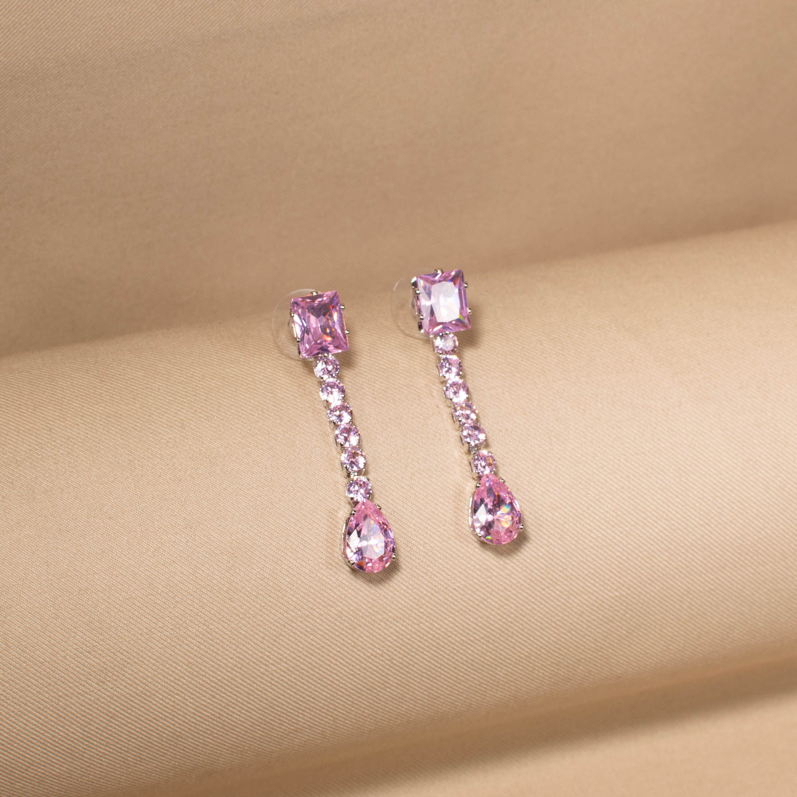 Blush Cascade Necklace Set
