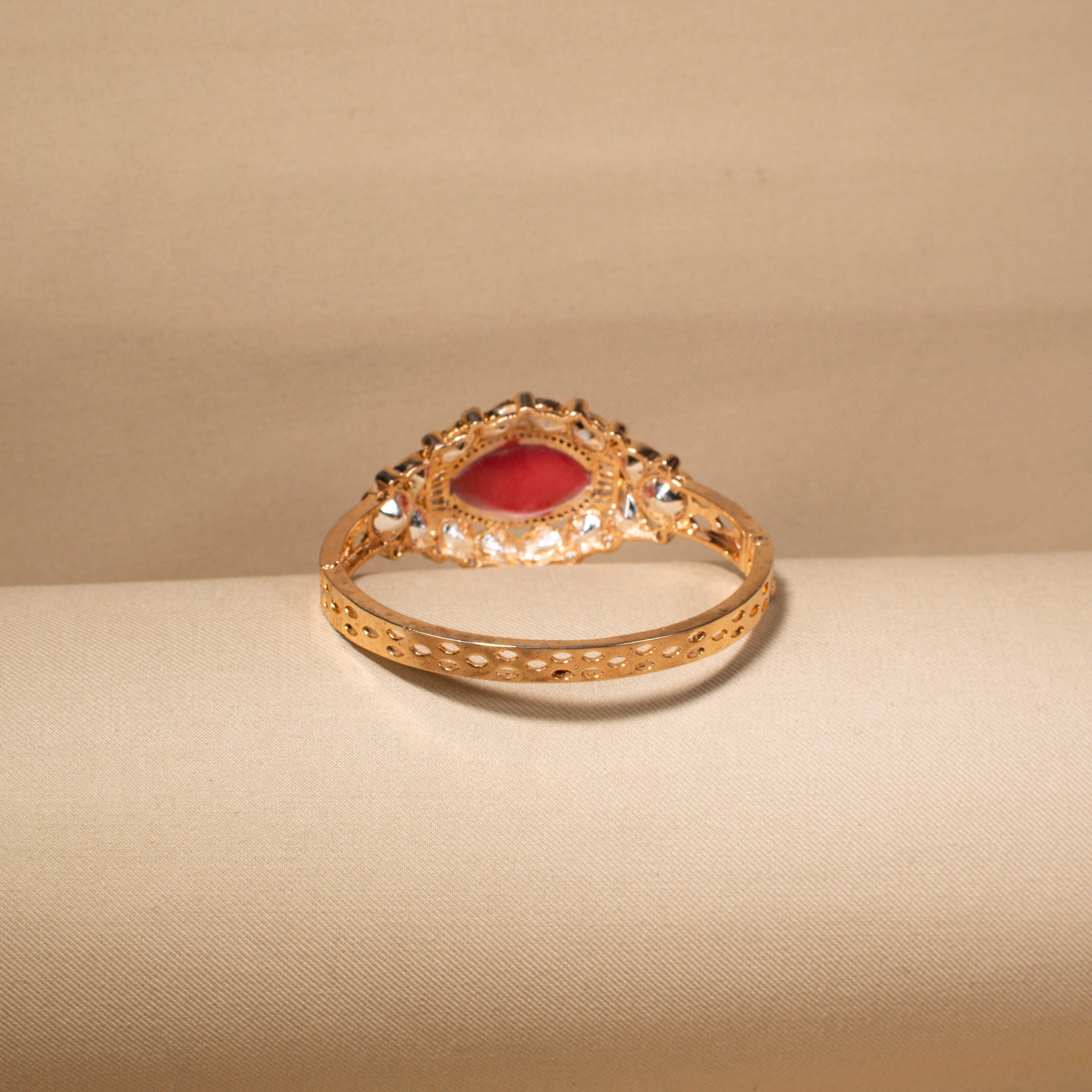 Shahi Meena Bangle - Red